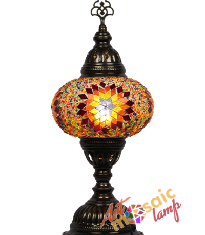 Battery Powered Mosaic Table Lamp 17200