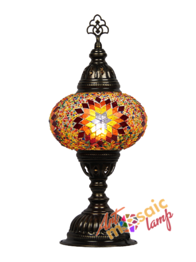 Battery Powered Mosaic Table Lamp 17200