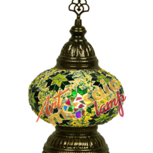 Battery Powered Mosaic Table Lamp 17204