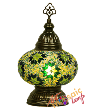 Battery Powered Mosaic Table Lamp 17204