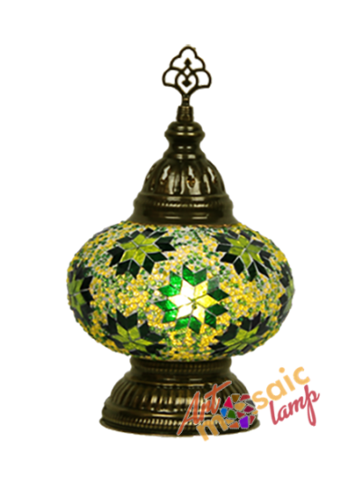 Battery Powered Mosaic Table Lamp 17204