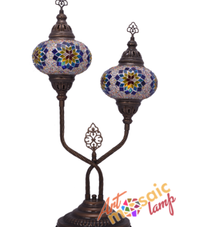 Double Glass Mosaic Table Lamp 17221-X