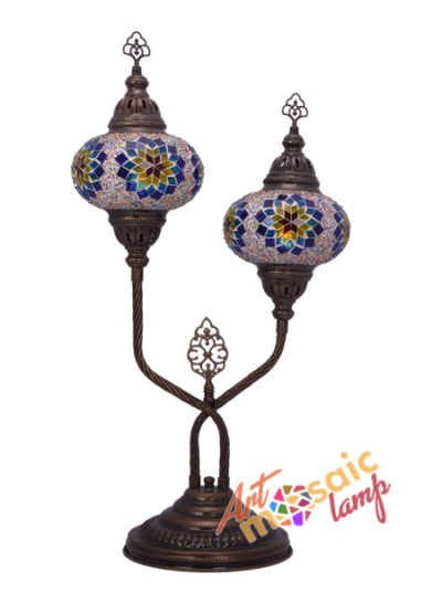 Double Glass Mosaic Table Lamp 17221-X