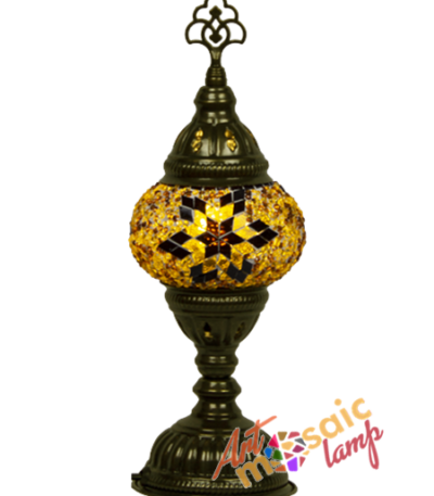 Battery Powered Mosaic Table Lamp 10200