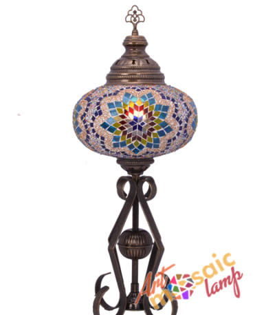 Iron Curl Mosaic Table Lamp 24222