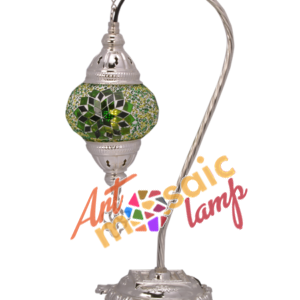 Silver Camel Neck Mosaic Lamp 10303-S