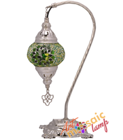 Silver Camel Neck Mosaic Lamp 10303-S