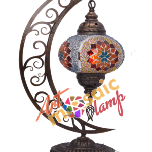 Turkish Mosaic Moon Lamp 17310