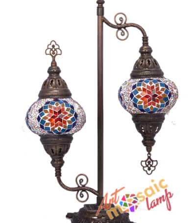 Turkish Style Double Glass Mosaic Street Lamp 13321