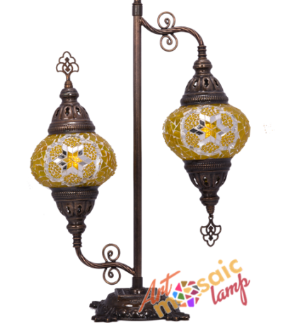 Turkish Style Double Glass Mosaic Street Lamp 13321