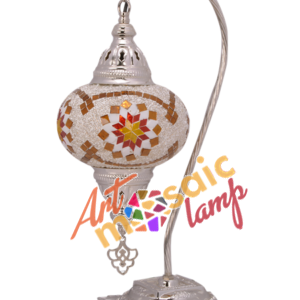 White Camel Neck Mosaic Lamp 17303-S