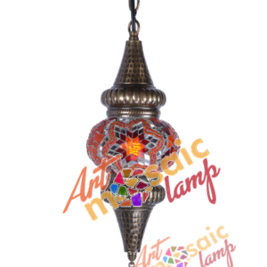 Inlaid Hanging Moroccan Lamp 13002