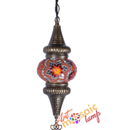 Inlaid Hanging Moroccan Lamp 13002