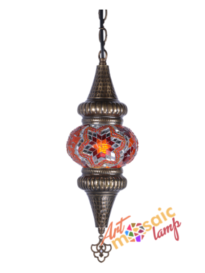 Inlaid Hanging Moroccan Lamp 13002