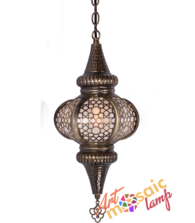 Inlaid Hanging Moroccan Lamp 21002