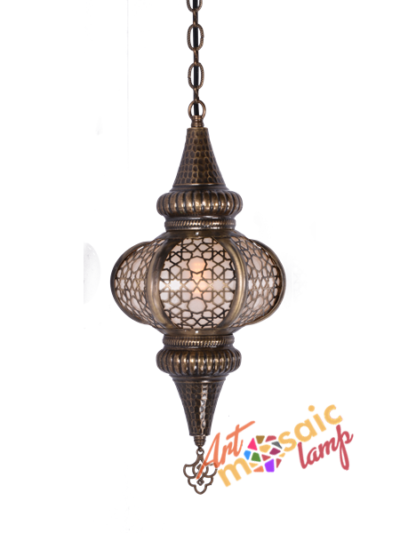 Inlaid Hanging Moroccan Lamp 21002