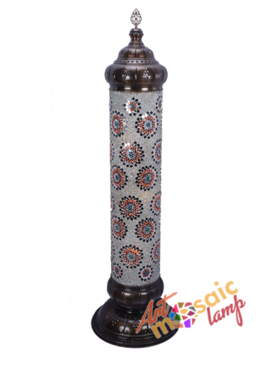 Mosaic Cylinder Floor Lamp 25120