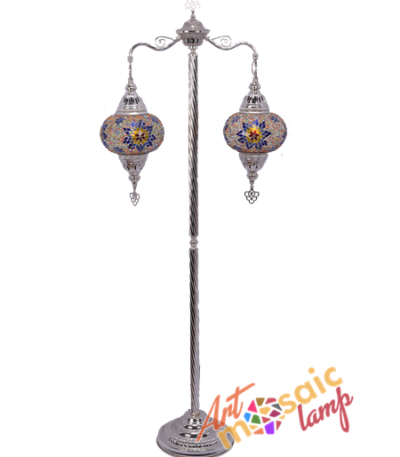 Scales Silver Mosaic Floor Lamp 17321