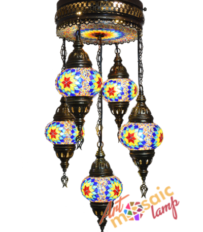 Classic Mocaic Chandelier 13105-XP