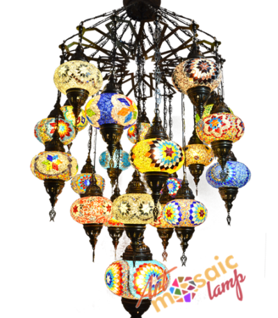 Palace Mosaic Chandeliers 17120+1-XL